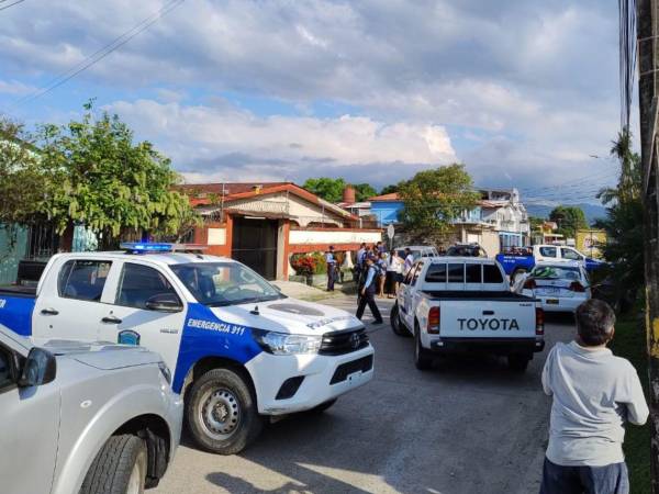 Vista de la escena de la muerte del taxista.