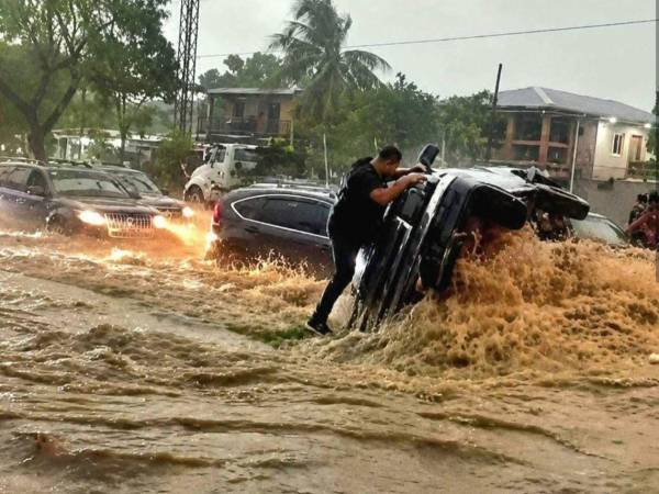 Las lluvias registradas en San Pedro Sula han vuelto a evidenciar las limitaciones del sistema de drenaje de la ciudad.