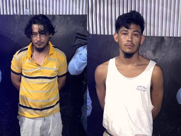 Alias Chimicol y Chino fueron detenidos en Dos Caminos, Villanueva, Cortés.