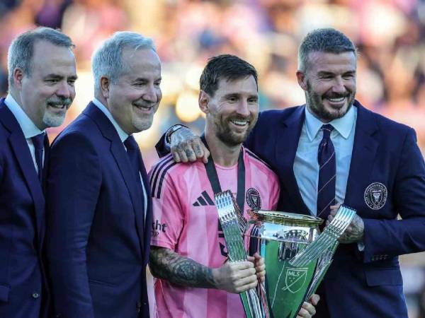 Messi con su primera MLS Cup en Estados Unidos con Inter Miami.