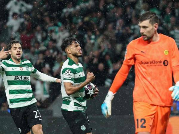 El Sporting goleó al Bodo Glimt y avanza a los cuartos de final de la Champions League.