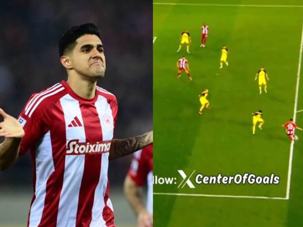 Luis Palma brilló con una tremenda asistencia y un golazo en el triunfo del Olympiacos.