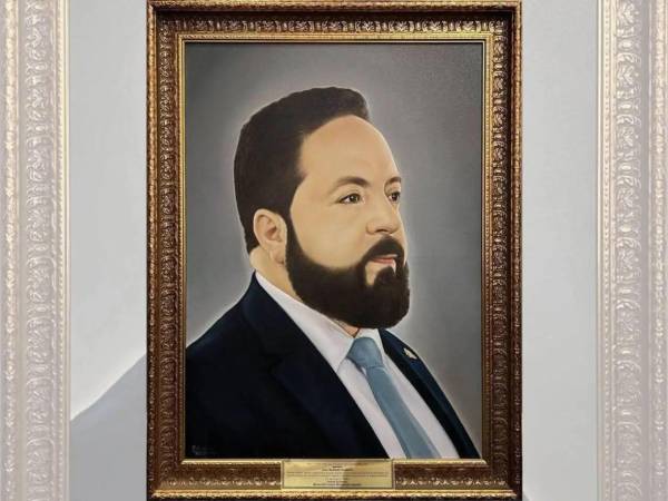 Retrato de Luis Redondo como presidente del Congreso Nacional.