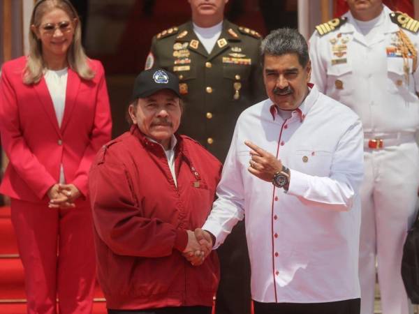 Ortega y Maduro durante un encuentro oficial.