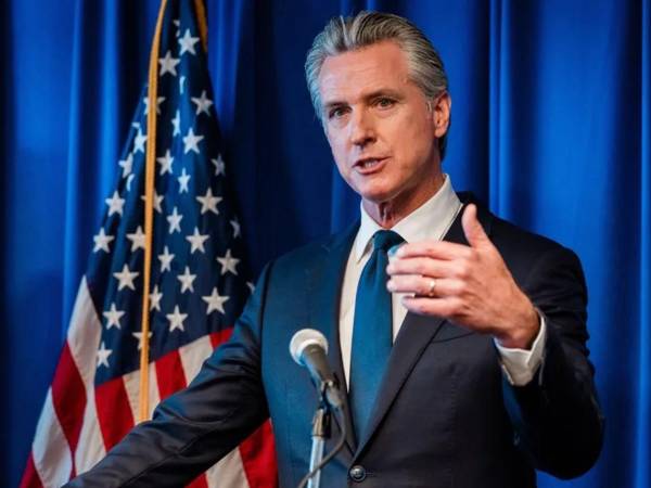 El gobernador de California, el demócrata Gavin Newsom.