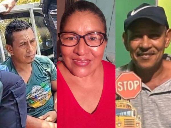 Alexander Rosa Pineda (izquierda) asesinó a su exesposa Darlyn López y a su exsuegro Ángel Aguilar y dejó herida a su exsuegra en Spanish Town, Roatán, pero fue capturado enardecidos vecinos que los dejaron amarrado y luego alertaron a las autoridades para detenerlo.