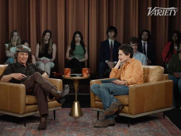 Timothée Chalamet fue entrevistado por Matthew McConaughey para el podcast de la revista Variety.