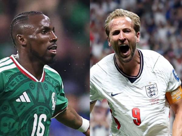 Julián Quiñones por México y Harry Kane de Inglaterra, figuras en el ataque de ambas selecciones.