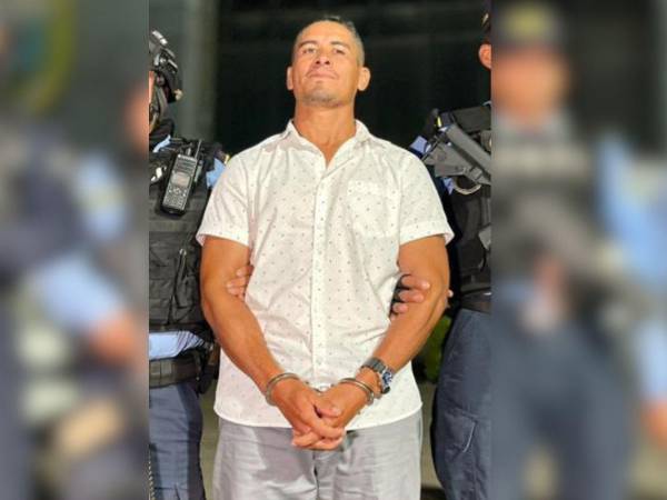 Momentos de la captura de Céleo Bautista Rodríguez en Tegucigalpa.