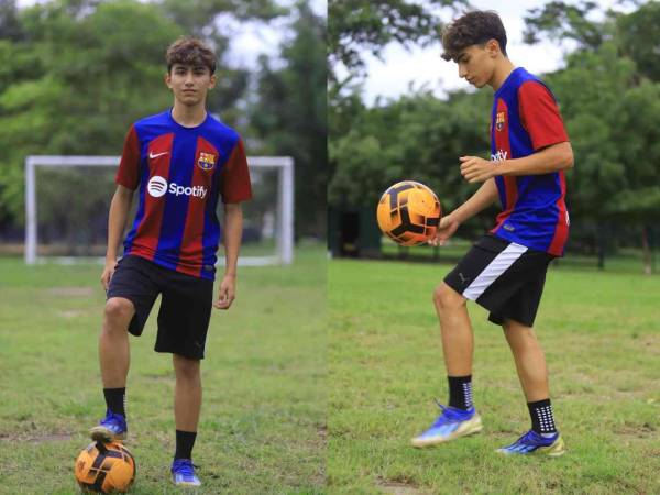 Bryan Cano, el joven de 15 años que busca brillar en las pruebas con el FC Barcelona.