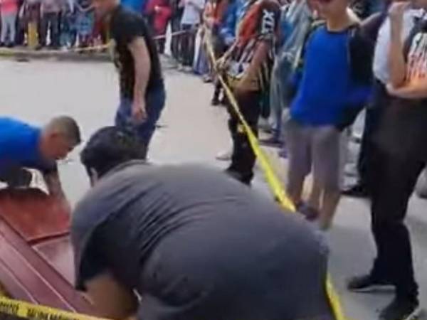 Escena del accidente.