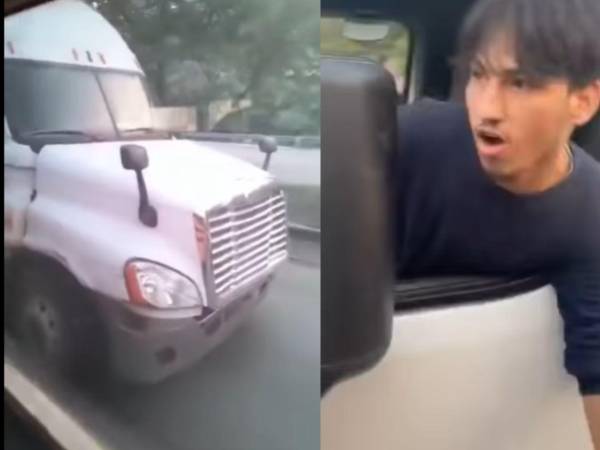 VIDEO: Sujeto impacta rastra a bus lleno de pasajeros en Choloma y termina detenido