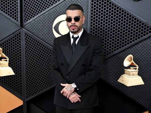 Rauw Alejandro en la pasada gala de los premios Grammy.