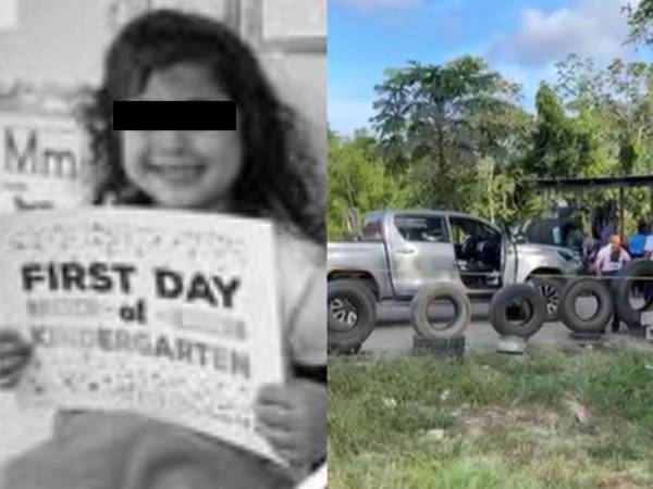 Una pequeña y su padre fueron acribillados a balazos een la aldea El Cacao, municipio de Jutiapa, Atlántida.