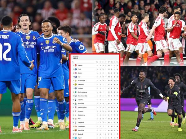 Así quedó la tabla de posiciones de la UEFA Champions League tras la quinta jornada.