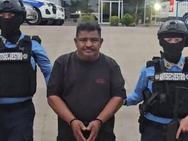 Santos René Elvir fye detenido en la colonia Sosa de la capital de Honduras.