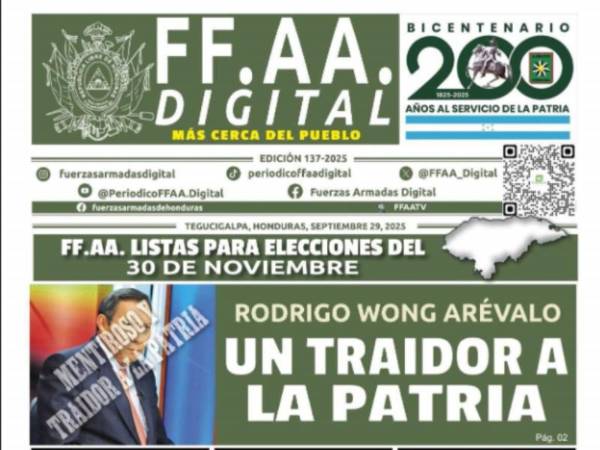 La portada del diario digital de las Fuerzas Armadas.
