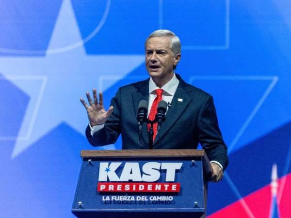Fotografía de José Antonio Kast, el presidente de Chile.