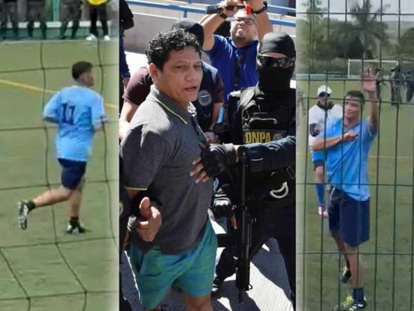 Óscar 'Pescado' Bonilla reaparece jugando al fútbol en torneo de centros penales y salió campeón con el equipo de Támara. Así luce el exfutbolista hondureño, su cambio físico en comparación cuando fue capturado.