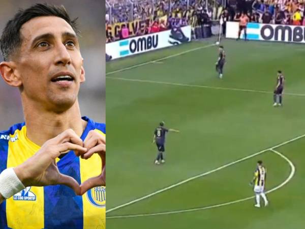 Ángel Di María se luce con impresionante gol olímpico en el Rosario Central vs Boca
