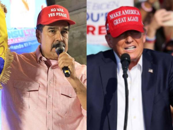 Presidente de Venezuela, Nicolás Maduro y su homólogo estadounidense, Donald Trump.