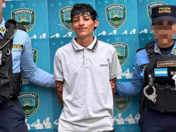 Momentos de la captura del hombre de 31 años en San Pedro Sula.