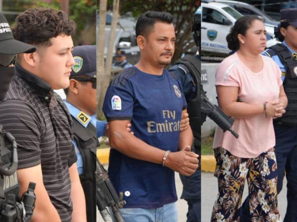 Momentos de la captura de los tres implicados en el tráfico de personas en San Pedro Sula.