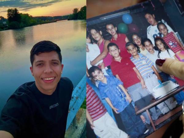 Mireya Chacón muestra una foto de su vecino Johan Sebastián Durán Guerrero, asesinado en Estados Unidos.