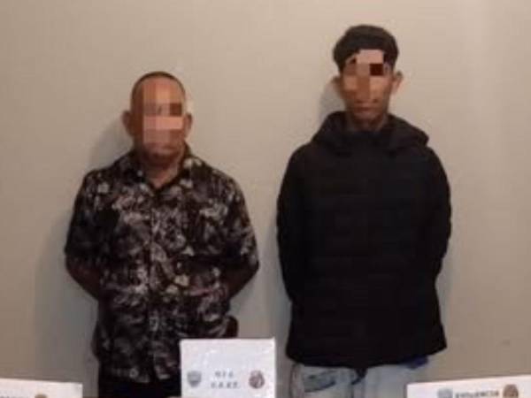Entre los detenidos uno fue identificado con el alias “Tony” de 23 años, y otro ciudadano de 56 años, procedente de San Antonio, Copán.