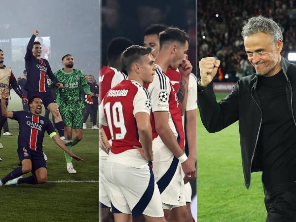 Las imágenes de la clasificación del PSG a la final de la Champions League tras ganar 2-1 al Arsenal. Luis Enrique lo celebró a lo grande, júbilo parisino y la tristeza de los Gunners.