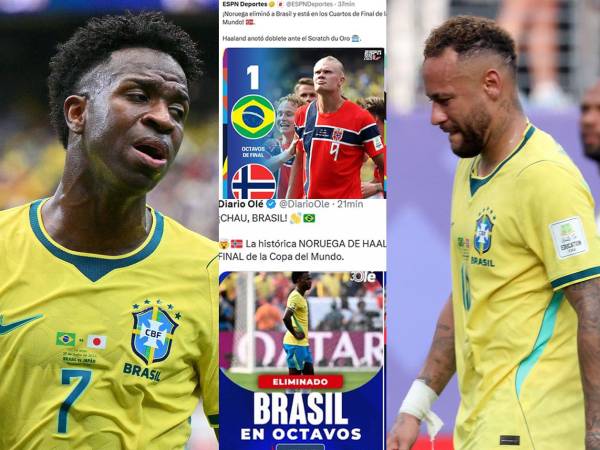 Así reaccionó la prensa mundial a la eliminación de Brasil ante Noruega en octavos de final de la Copa del Mundo. Señalan culpable, dura decisión de Neymar y burlas en dos países.