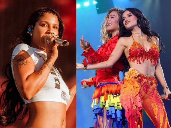 Collage de las tres artistas en sus recientes presentaciones.
