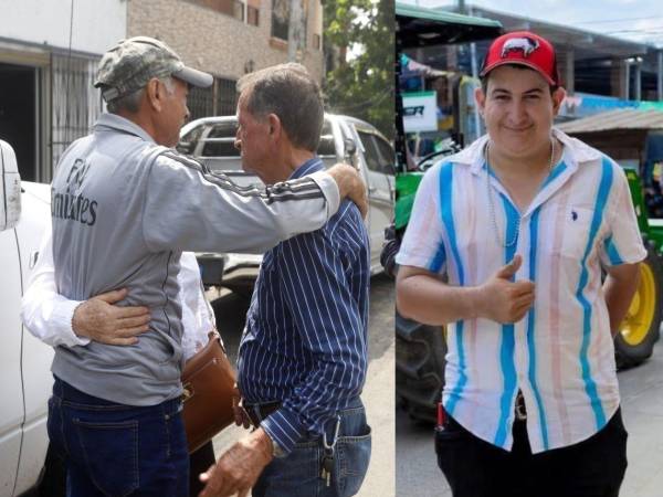 Erasmo Valle, padre de Kevin Erasmo Martínez Erazo (foto derecha), y otros familiares retiraron ayer su cuerpo de la morgue sampedrana y lo trasladaron hacia Azacualpa para su vela.