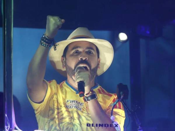 El abogado penalista Abelardo de la Espriella del movimiento de ultraderecha Defensores de la Patria.