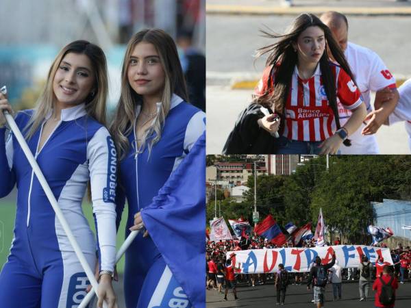 El estadio Nacional Chelato Uclés se llenó de emoción y color. Así se vivió el ambiente entre los seguidores de Olimpia y Real España.