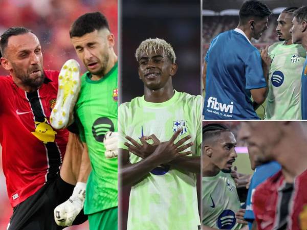 Las imágenes del debut del Barcelona que ganó por goleada y con polémica (0-3) al Mallorca en la primera jornada de la Liga Española 2025-2026. ¡Lamine Yamal se lució!