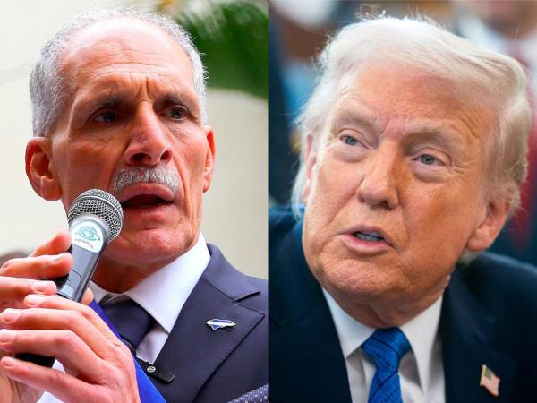 Combo de fotografías de archivo que muestra al presidente de Honduras, Nasry 'Tito' Asfura, y a su homólogo de Estados Unidos, Donald Trump.