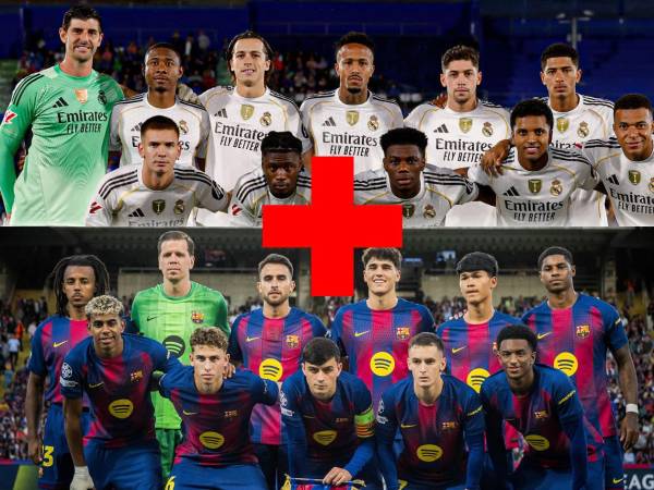 Real Madrid vs Barcelona: Estas son las bajas confirmadas para el Clásico de este domingo en el estadio Santiago Bernabéu.