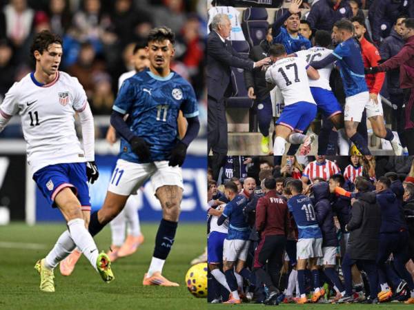 Las cámaras captaron el instante exacto en que el amistoso entre Estados Unidos y Paraguay dejó de serlo, dando paso a una de las escenas más tensas del encuentro.