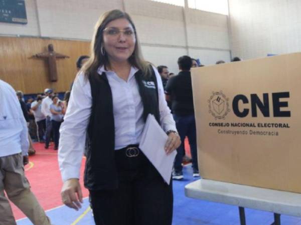 Ana Paola Hall, consejera titular del Consejo Nacional Electoral.