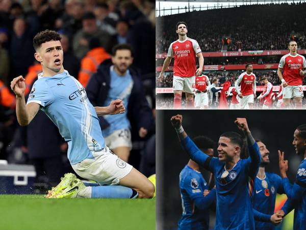 El Manchester City le pone emoción a la tabla de posiciones de la Premier League antes del Clásico entre Chelsea y Arsenal.