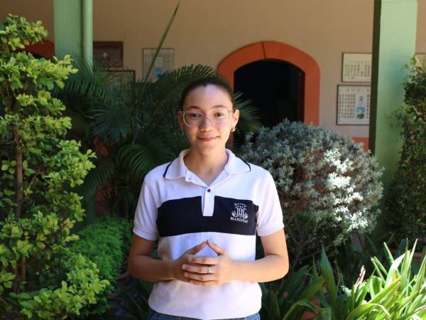 María José Morán es una destacada estudiante del Instituto Marista La Inmaculada de Comayagua.