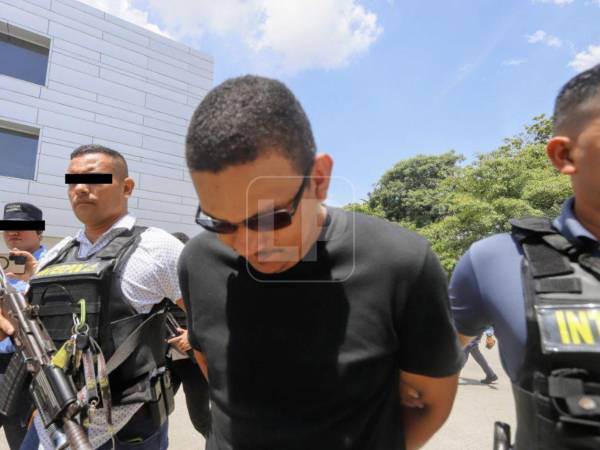 El hondureño Obed Gilberto Colindres López detenido en San Pedro Sula.