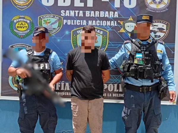 La Policía Nacional capturó a un joven de 24 años señalado por el asesinato de un repartidor de comidas en Santa Bárbara.
