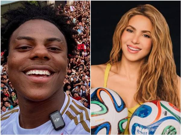 El streamer IShowSpeed y la cantante Shakira.