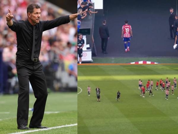 Simeone se refirió a la decisión del Atlético con Julián al finalizar el partido.
