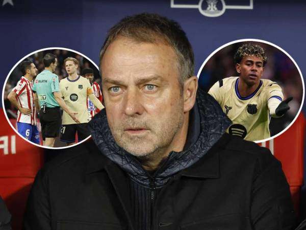 Hansi Flick arremetió contra el arbitraje en la derrota del Barcelona ante el Atlético de Madrid.