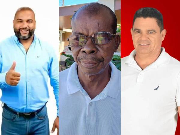 Remberto Zavala (nacionalista), Alfonzo Ordóñez (Liberal) y Domingo Enríquez (Liberal).