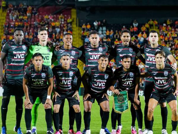 El 11 titular del Marathón que se enfrentó al Herediano en Costa Rica por la Copa Centroamericana.