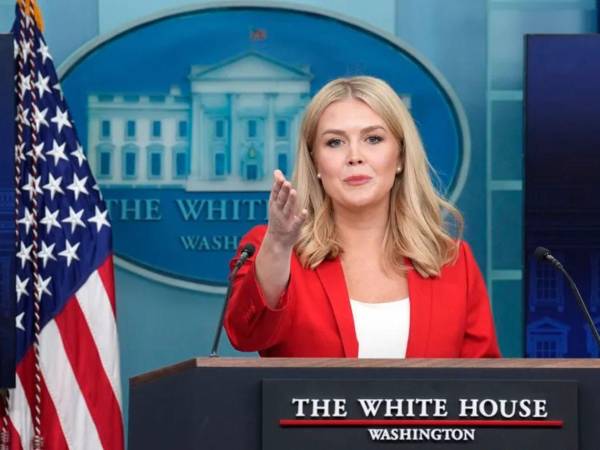 Karoline Leavitt, portavoz de la Casa Blanca.